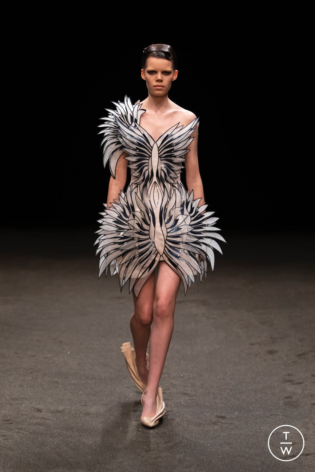 Fashion Week Paris Spring/Summer 2021 look 8 from the Iris Van Herpen collection couture
