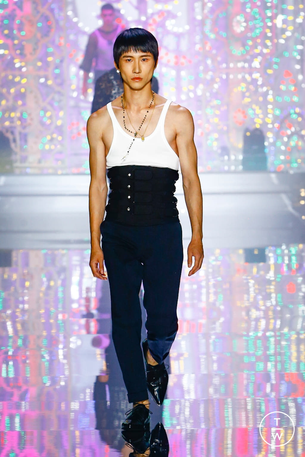 Fashion Week Milan Spring/Summer 2022 look 10 from the Dolce & Gabbana collection 男装