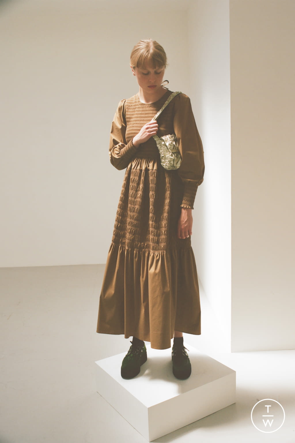 Fashion Week London Resort 2021 look 10 from the Molly Goddard collection womenswear