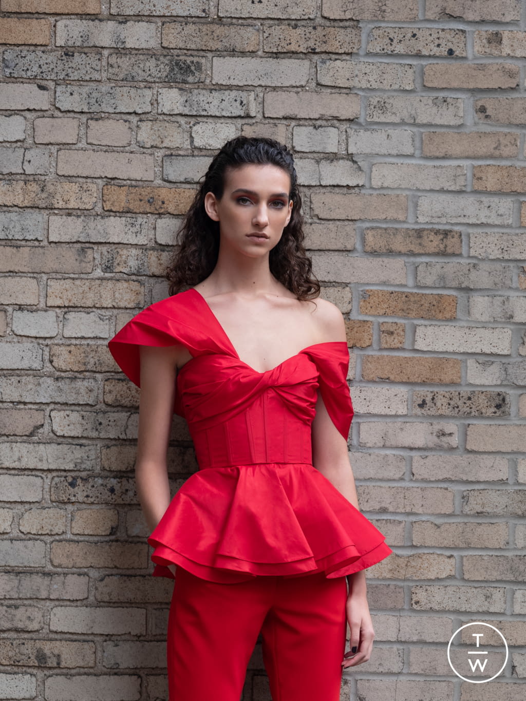 Fashion Week New York Pre-Fall 2020 look 10 from the Prabal Gurung collection womenswear