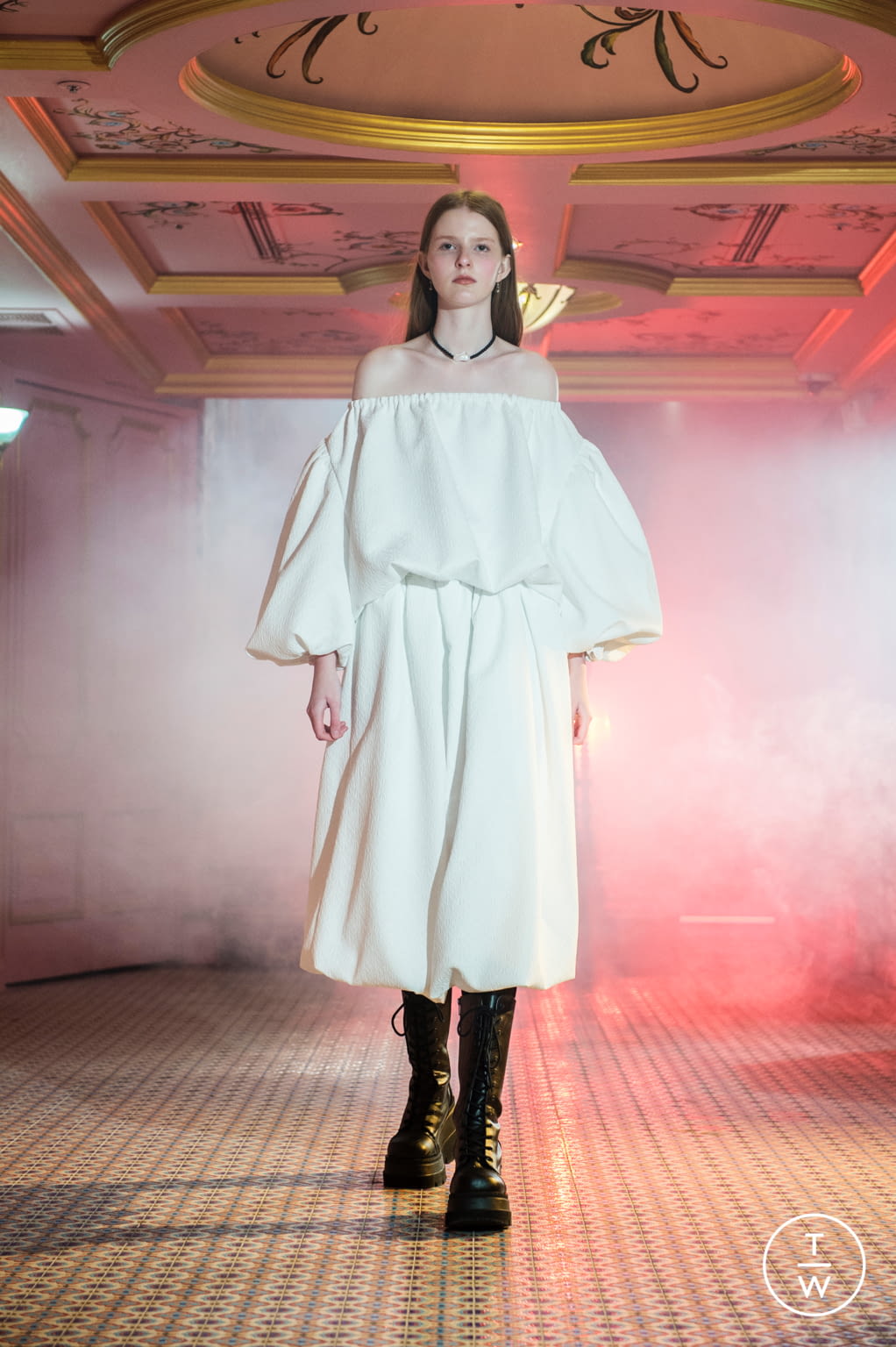 Fashion Week London Fall/Winter 2021 look 10 from the BMUET(TE) collection womenswear