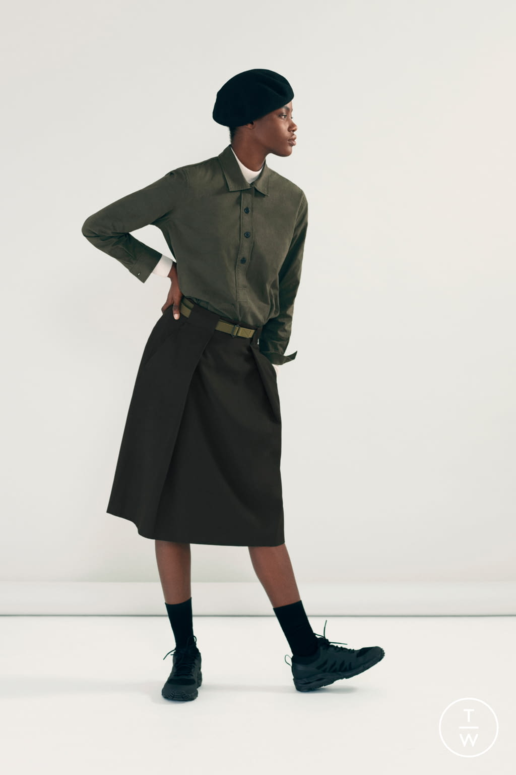 Fashion Week London Fall/Winter 2021 look 10 de la collection Margaret Howell womenswear