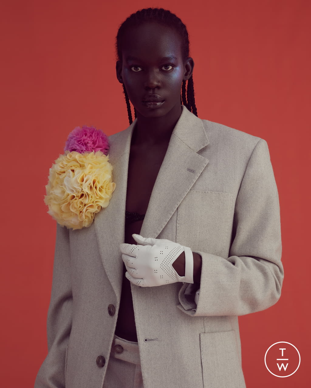 Fashion Week Paris Spring/Summer 2022 look 10 from the Ulyana Sergeenko collection couture