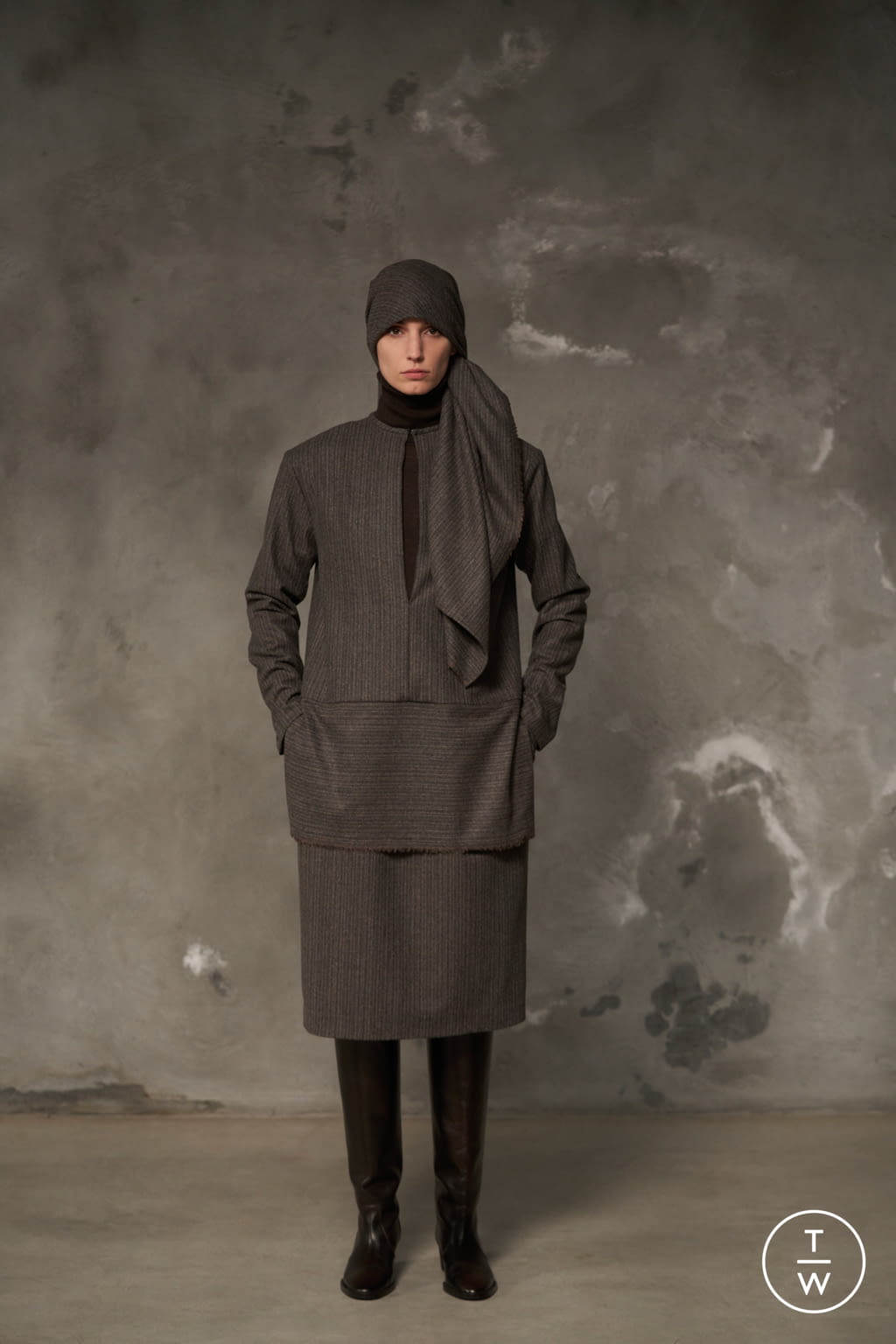 Fashion Week Milan Fall/Winter 2021 look 10 de la collection Calcaterra womenswear
