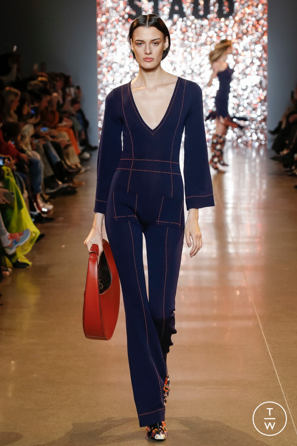 Fashion Week New York Fall/Winter 2019 look 10 from the Staud collection 女装