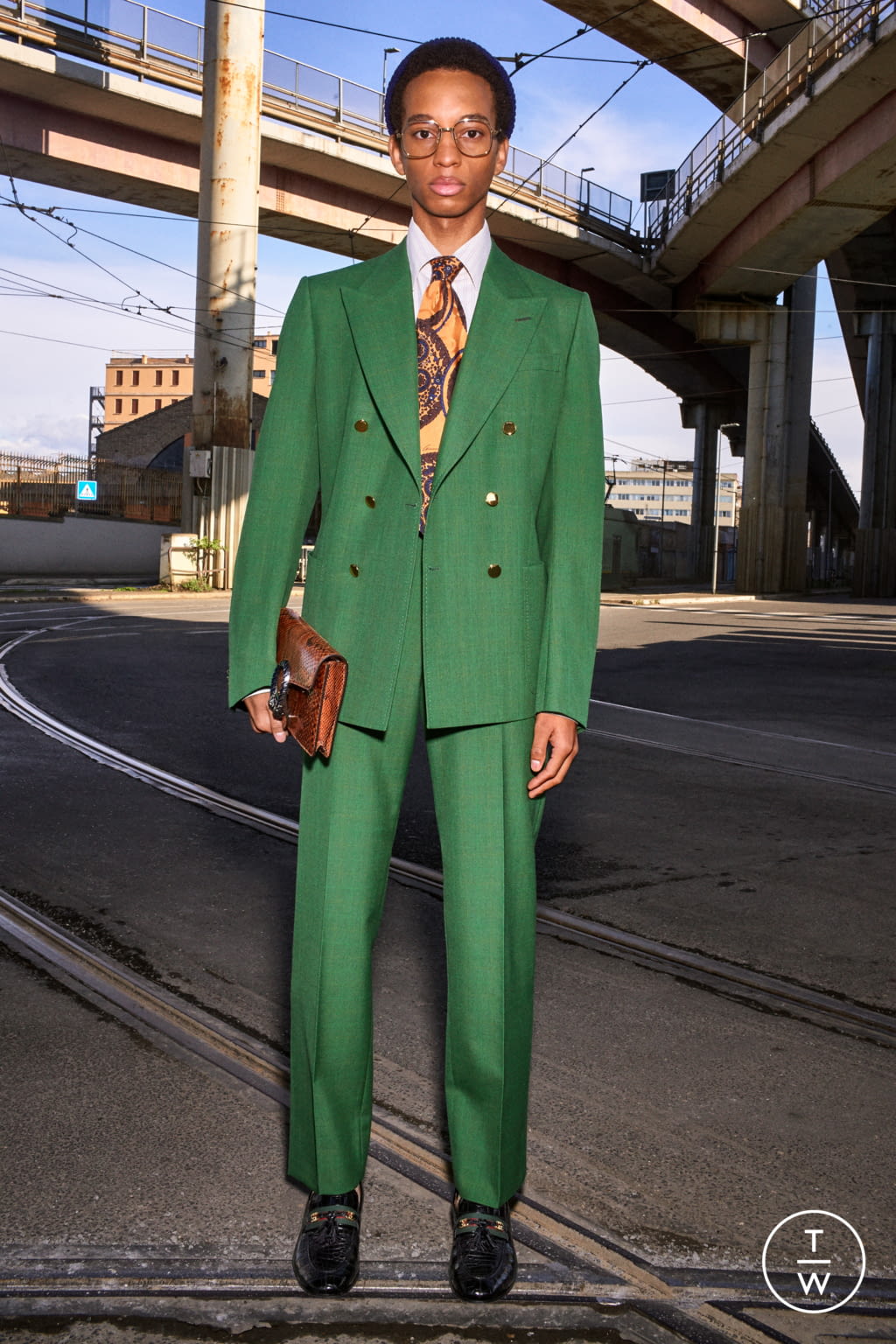 Fashion Week Milan Pre-Fall 2020 look 11 from the Gucci collection 男装