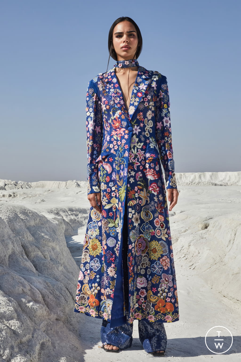 Fashion Week Paris Spring/Summer 2021 look 12 from the Rahul Mishra collection couture