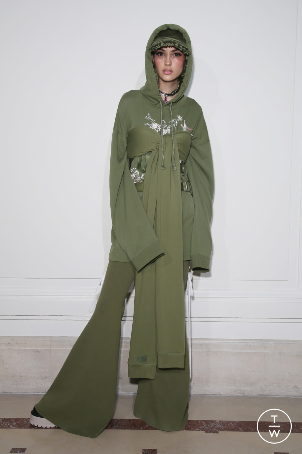 Fashion Week Paris Spring/Summer 2017 look 12 from the Fenty x Puma by Rihanna collection womenswear