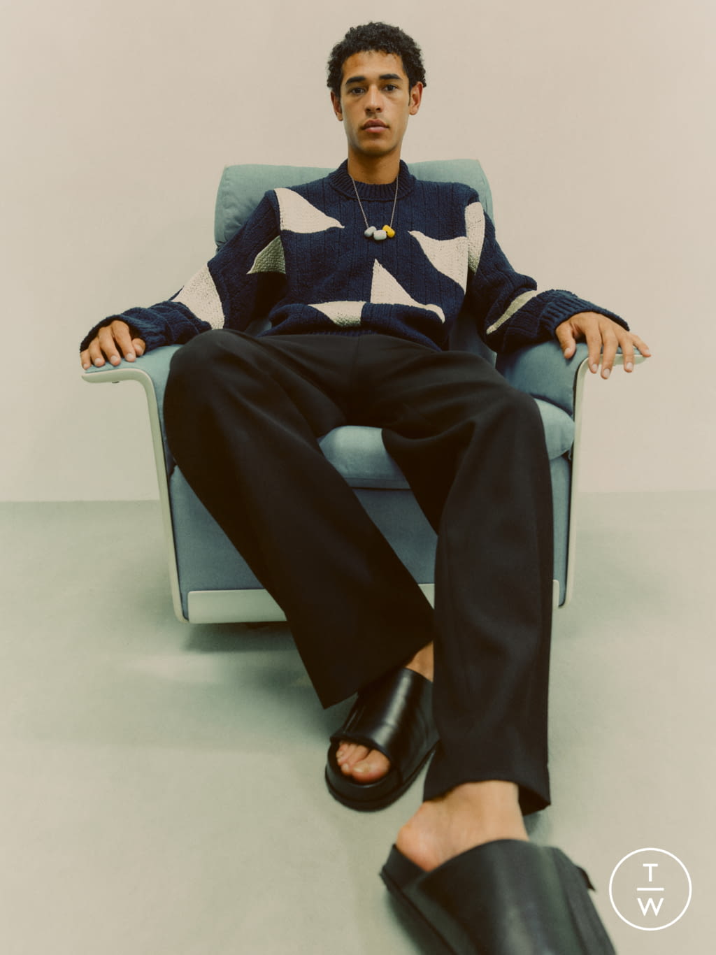 Fashion Week Paris Spring/Summer 2022 look 13 from the OAMC collection menswear