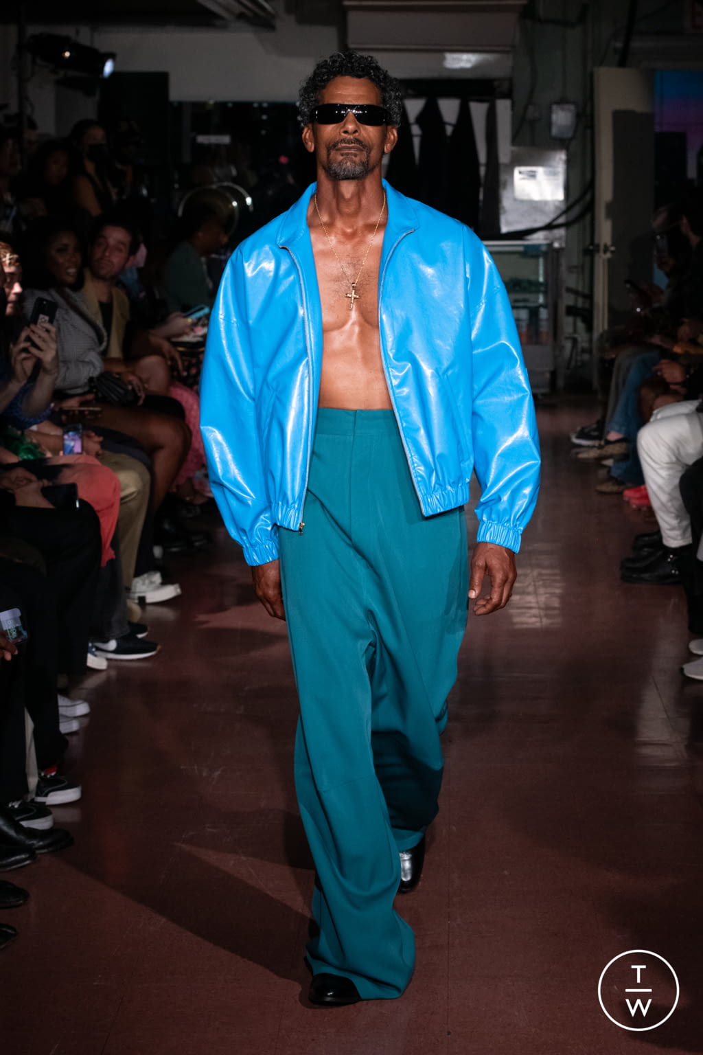 Fashion Week New York Spring/Summer 2022 look 13 from the Willy Chavarria collection menswear