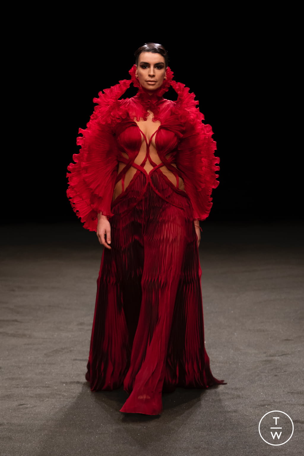 Fashion Week Paris Spring/Summer 2021 look 13 from the Iris Van Herpen collection couture