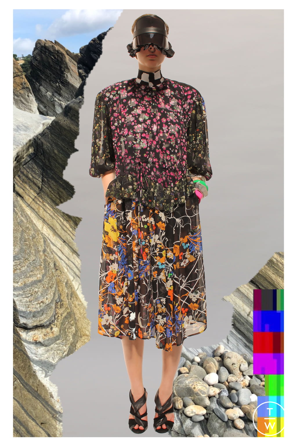 Fashion Week London Spring/Summer 2022 look 13 from the Preen by Thornton Bregazzi collection 女装