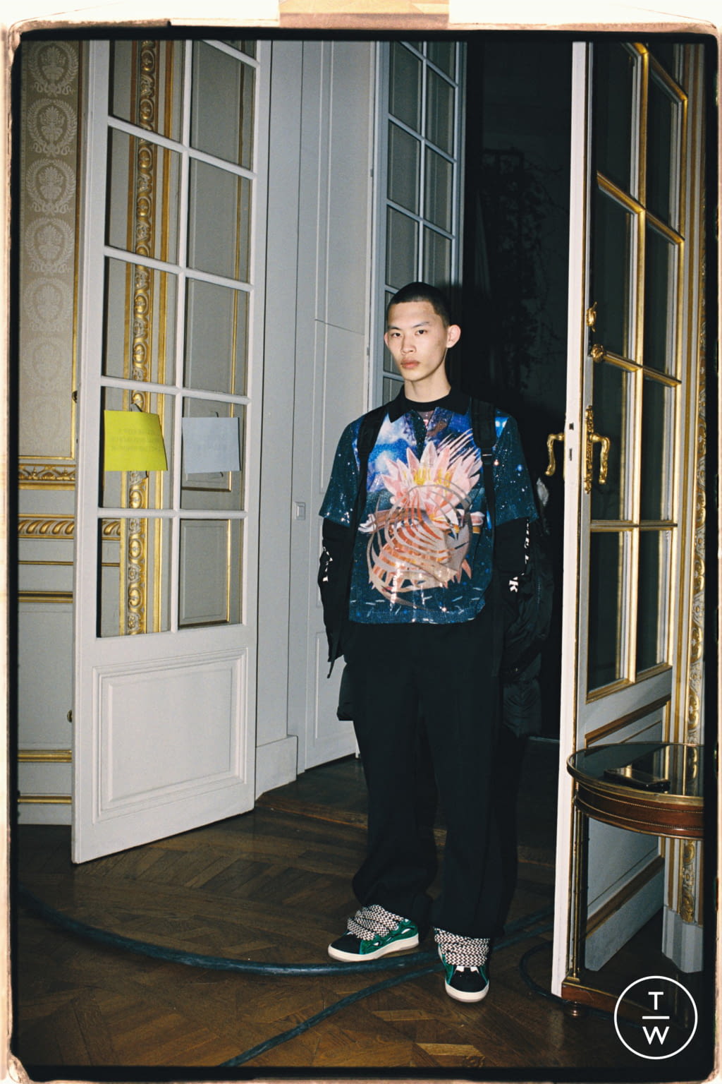 Fashion Week Paris Fall/Winter 2021 look 14 from the Lanvin collection 男装