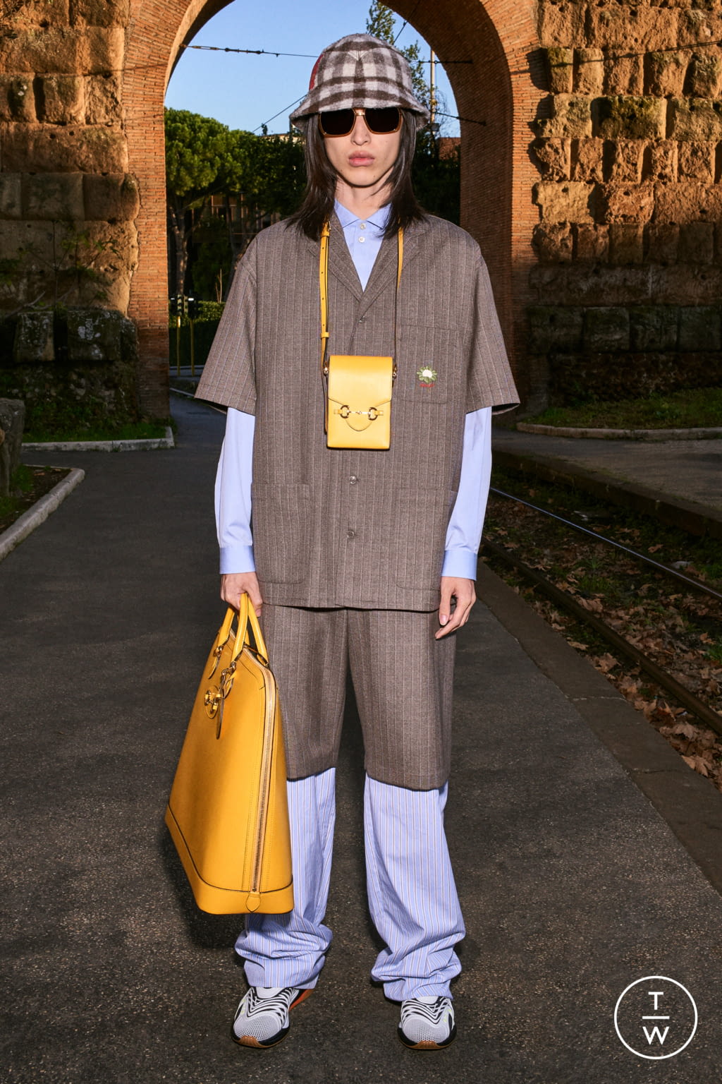 Fashion Week Milan Pre-Fall 2020 look 14 from the Gucci collection menswear