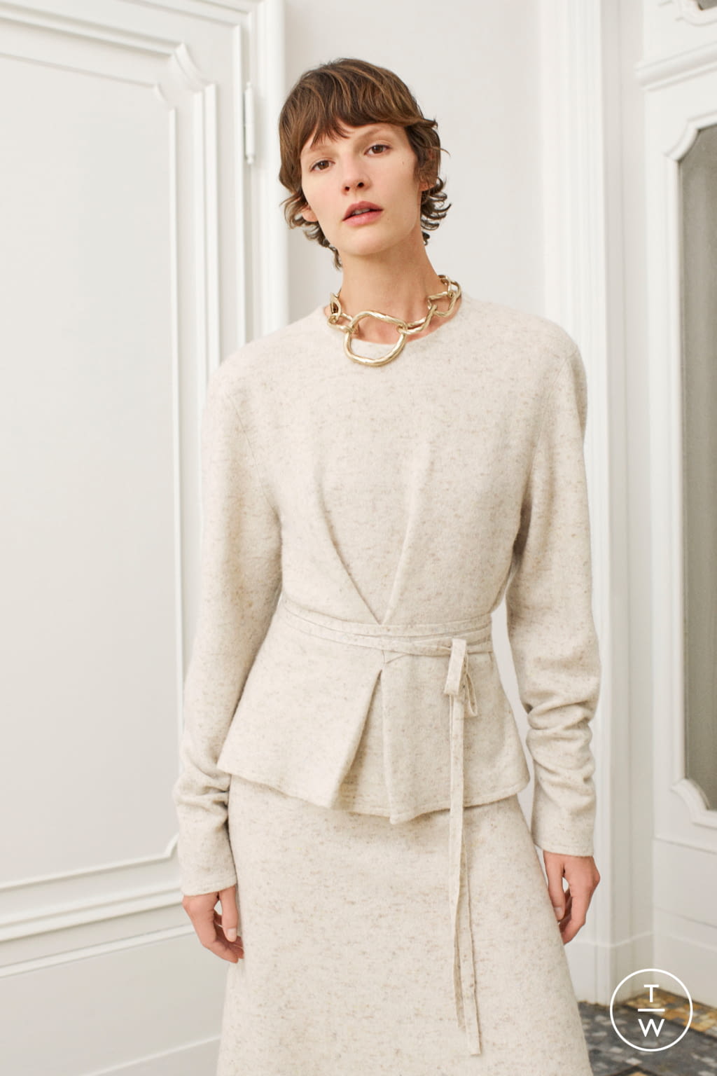 Fashion Week Milan Pre-Fall 2020 look 14 from the Agnona collection womenswear