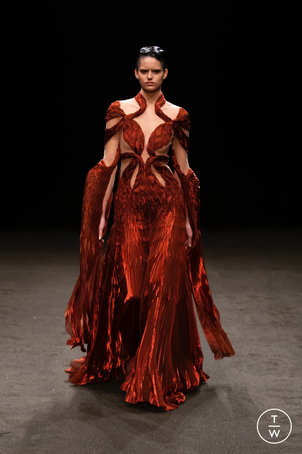 Fashion Week Paris Spring/Summer 2021 look 14 from the Iris Van Herpen collection couture