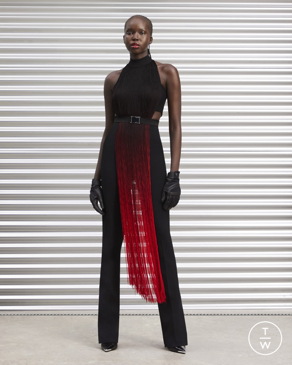 Fashion Week London Pre-Fall 2022 look 15 from the David Koma collection womenswear