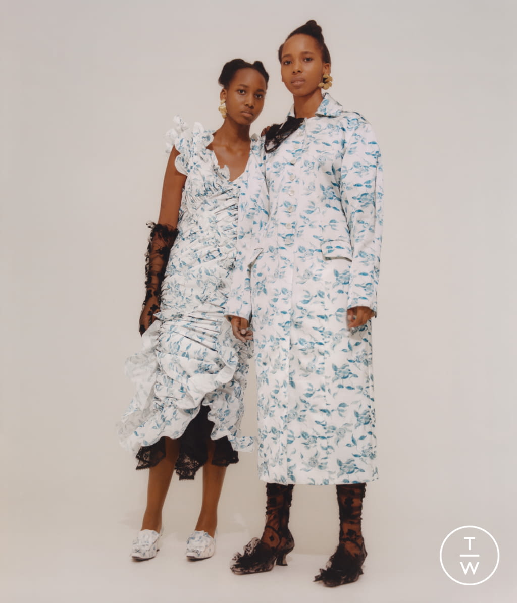 Fashion Week London Fall/Winter 2021 look 15 de la collection Yuhan Wang womenswear