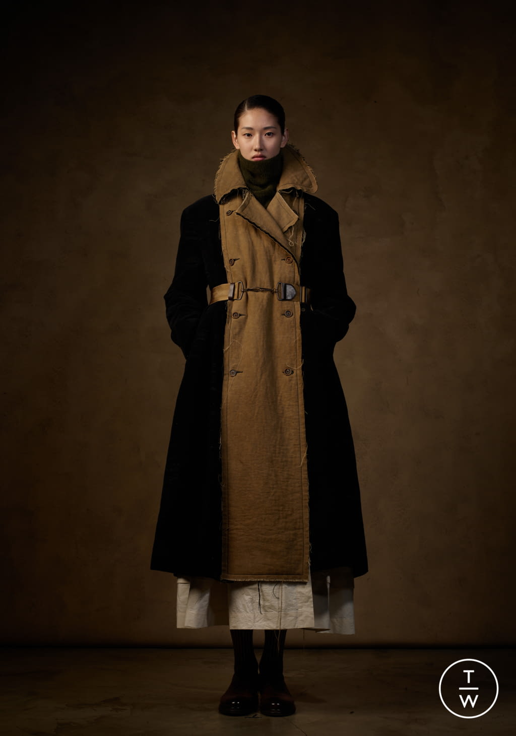 Fashion Week Paris Fall/Winter 2021 look 17 de la collection Uma Wang womenswear
