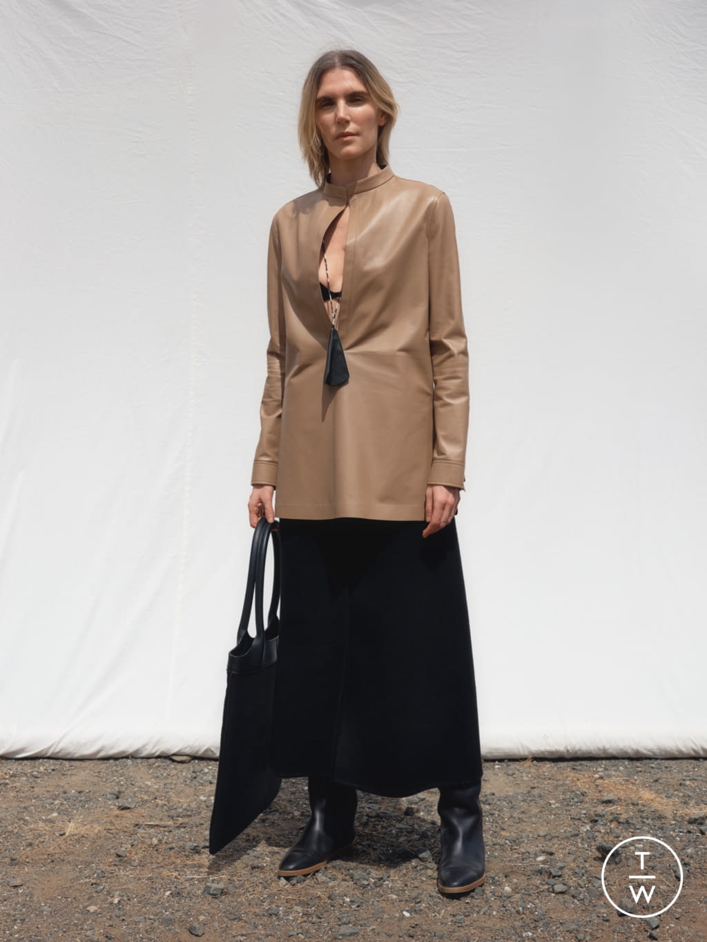 Fashion Week New York Resort 2021 look 15 from the Gabriela Hearst collection womenswear