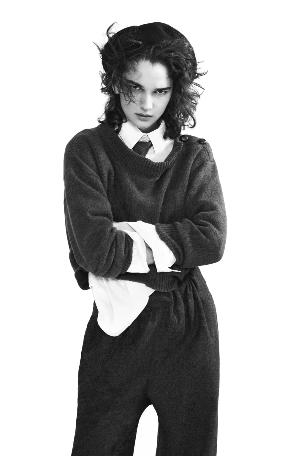 Fashion Week London Fall/Winter 2021 look 17 from the Margaret Howell collection womenswear