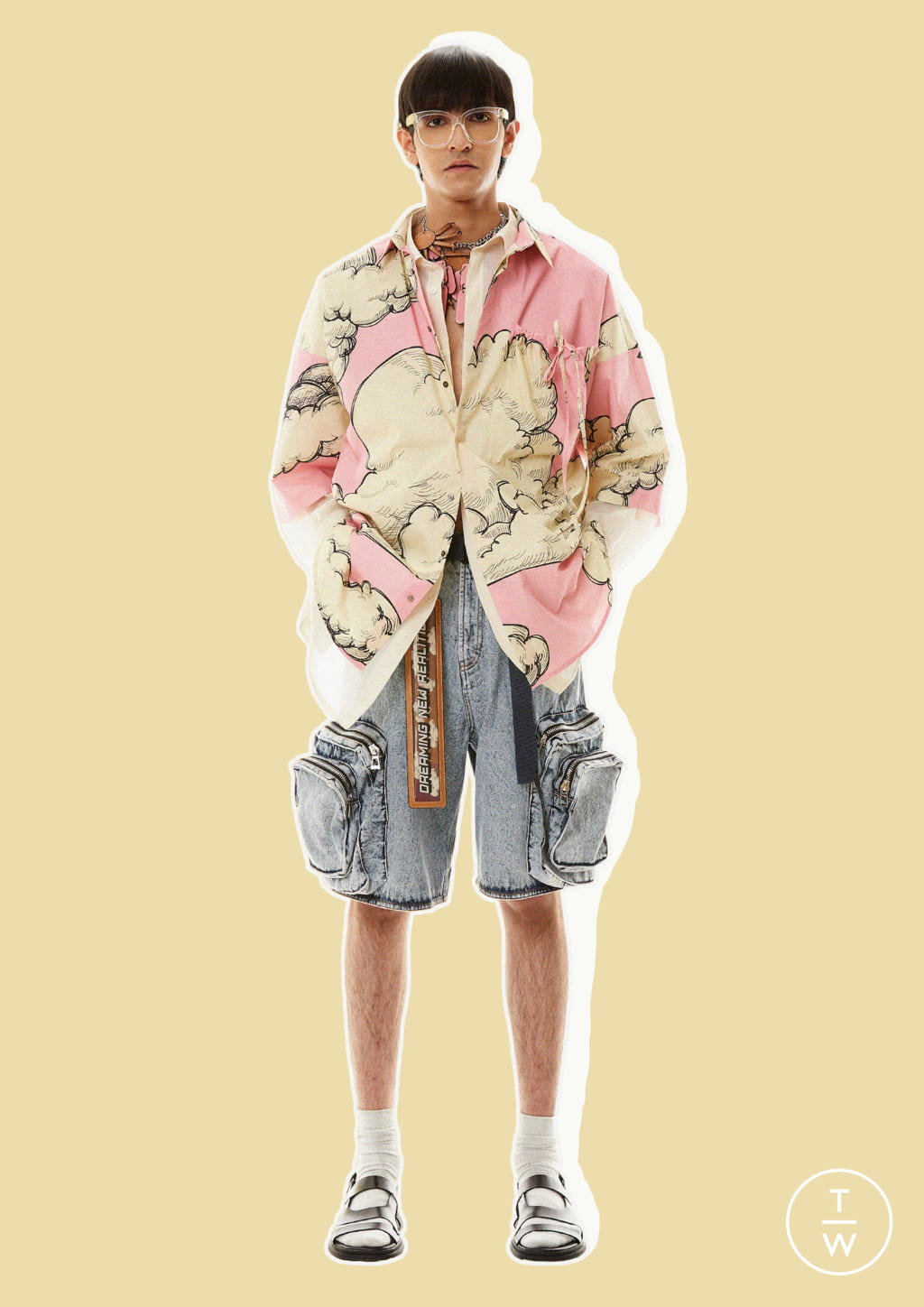 Fashion Week Milan Spring/Summer 2022 look 18 from the Dhruv-Kapoor collection menswear