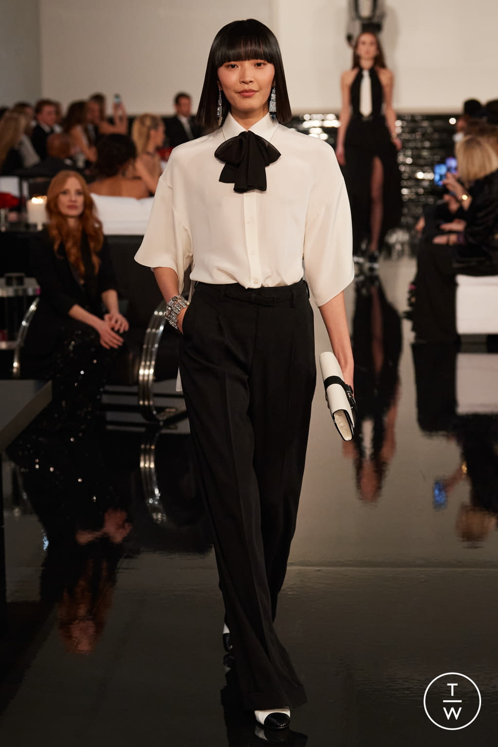 Fashion Week New York Fall/Winter 2022 look 18 de la collection Ralph Lauren womenswear