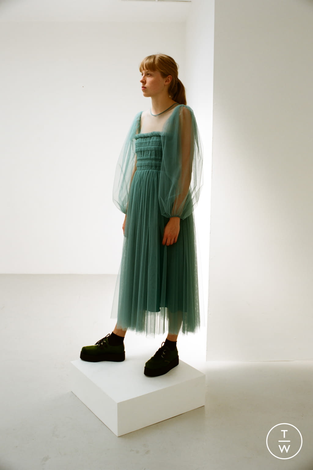Fashion Week London Resort 2021 look 18 from the Molly Goddard collection womenswear