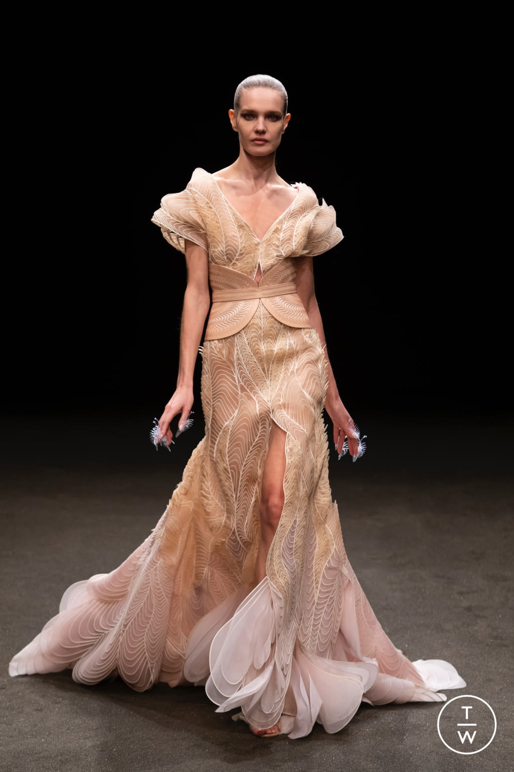 Fashion Week Paris Spring/Summer 2021 look 18 from the Iris Van Herpen collection couture