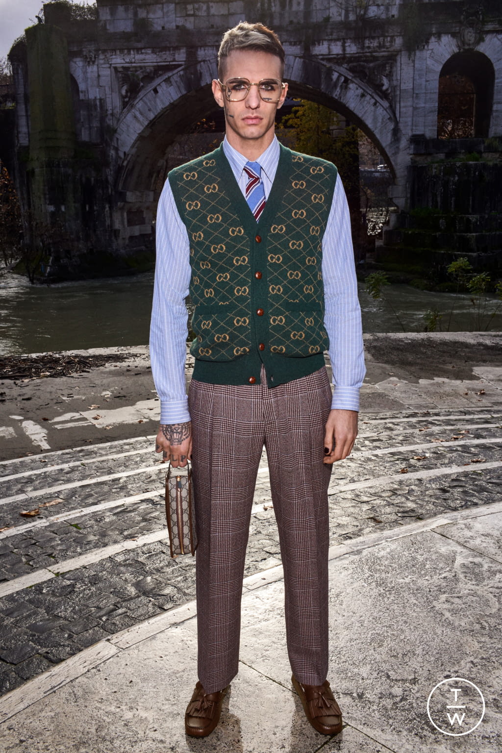 Fashion Week Milan Pre-Fall 2020 look 19 from the Gucci collection 男装