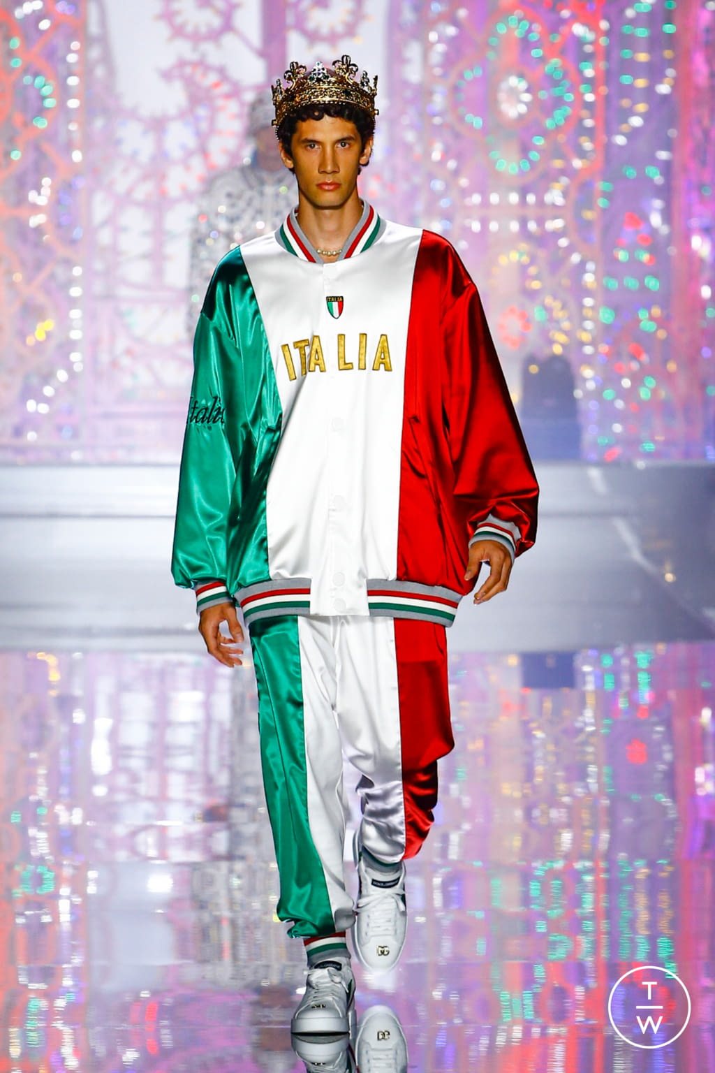 Fashion Week Milan Spring/Summer 2022 look 19 from the Dolce & Gabbana collection 男装