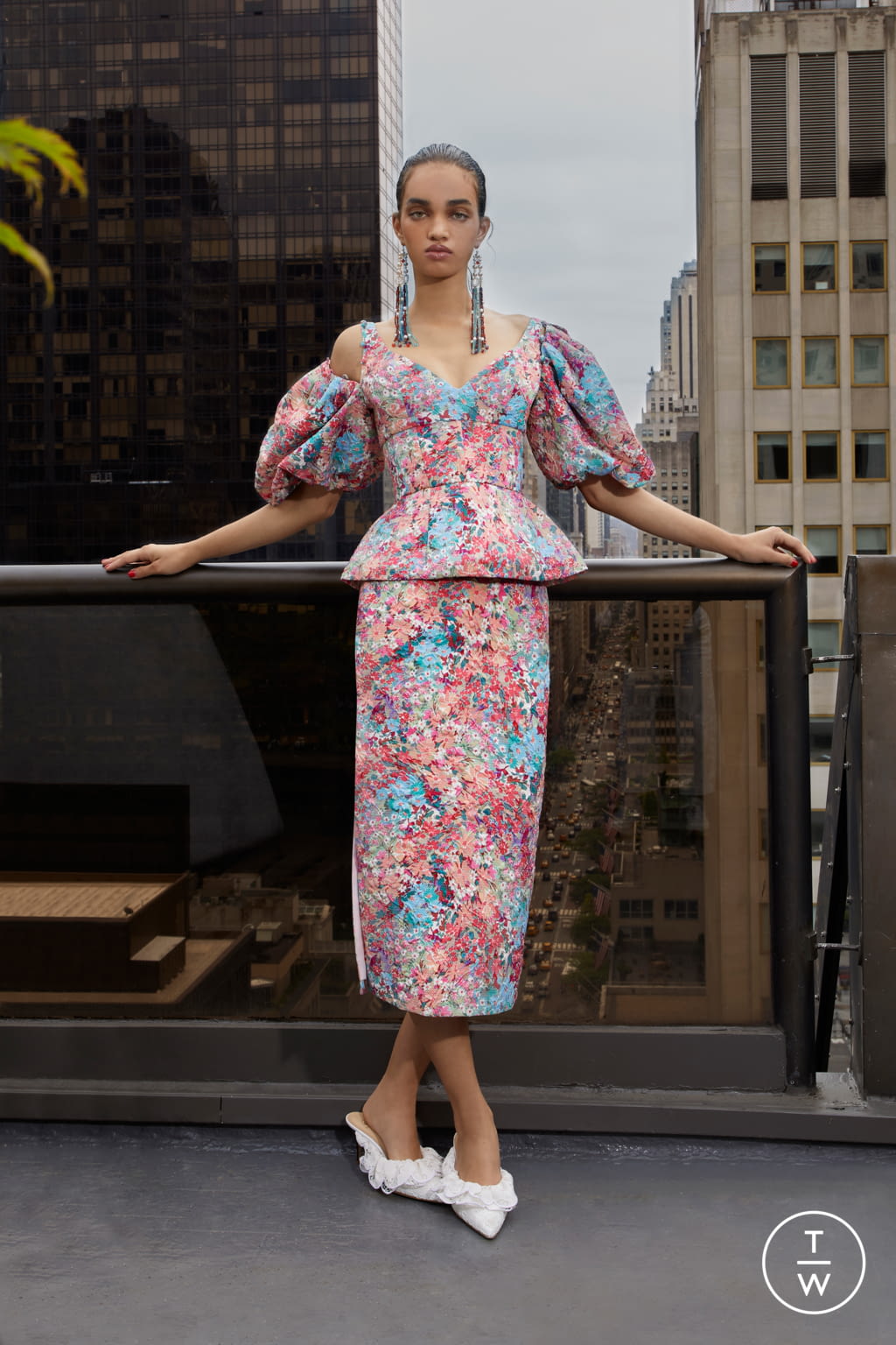 Fashion Week New York Resort 2020 look 19 from the Prabal Gurung collection womenswear