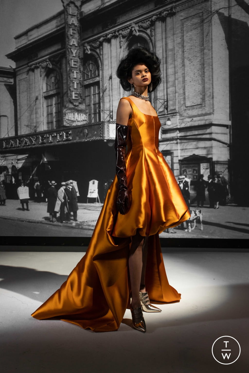 Fashion Week New York Fall/Winter 2021 look 19 de la collection Bibhu Mohapatra womenswear
