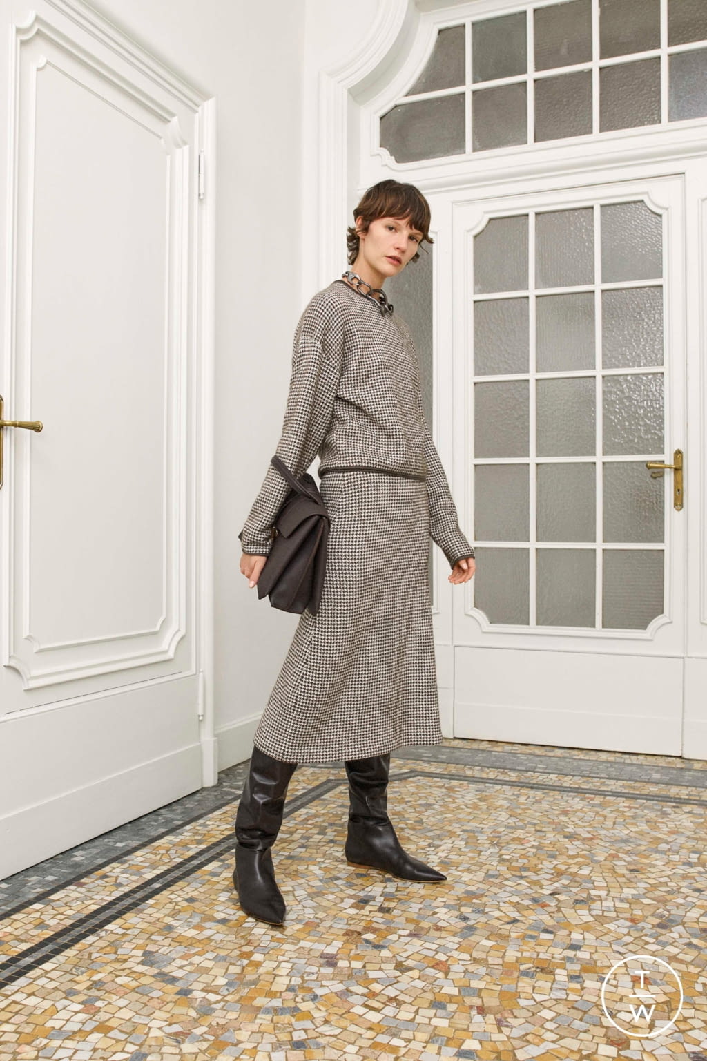 Fashion Week Milan Pre-Fall 2020 look 2 from the Agnona collection womenswear