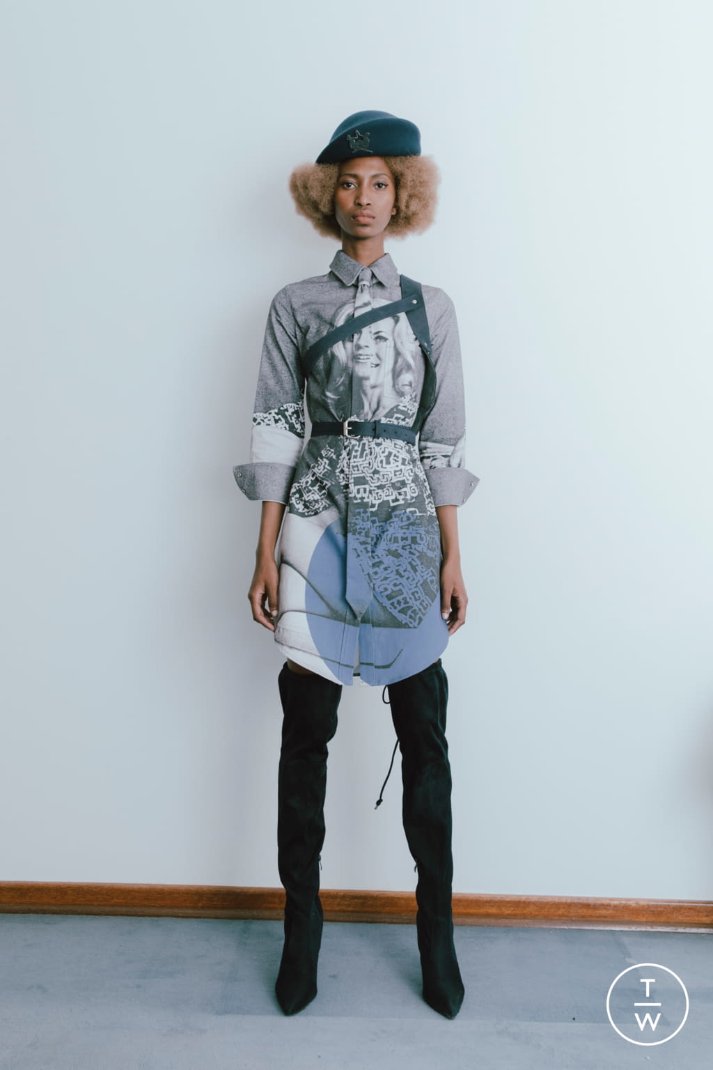 Fashion Week Paris Spring/Summer 2021 look 2 from the Thebe Magugu collection womenswear