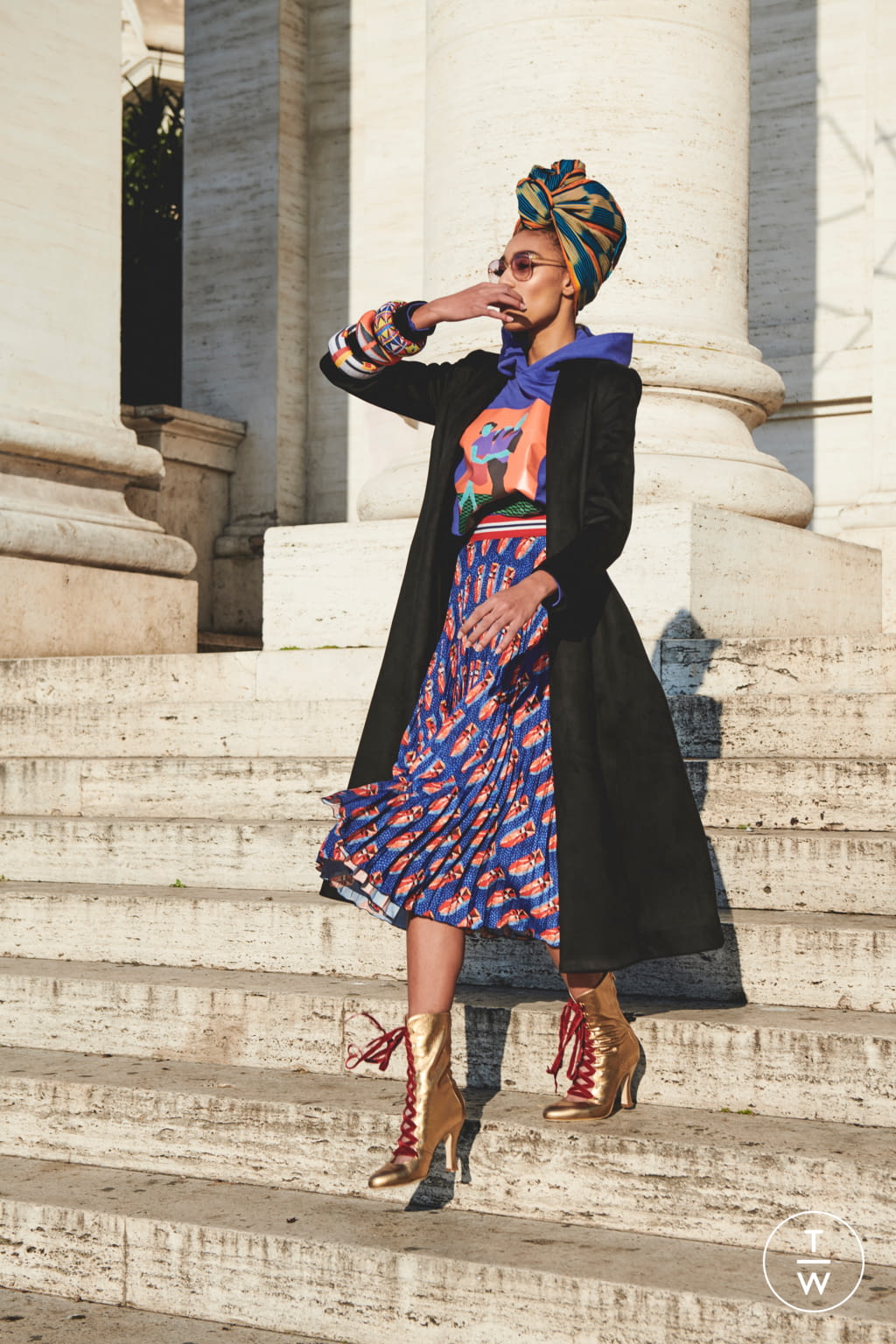 Fashion Week Milan Pre-Fall 2020 look 2 de la collection Stella Jean womenswear