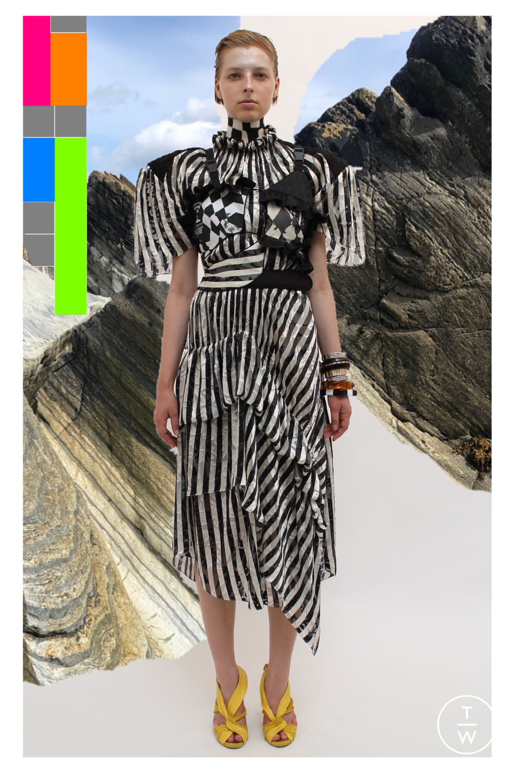 Fashion Week London Spring/Summer 2022 look 2 from the Preen by Thornton Bregazzi collection womenswear
