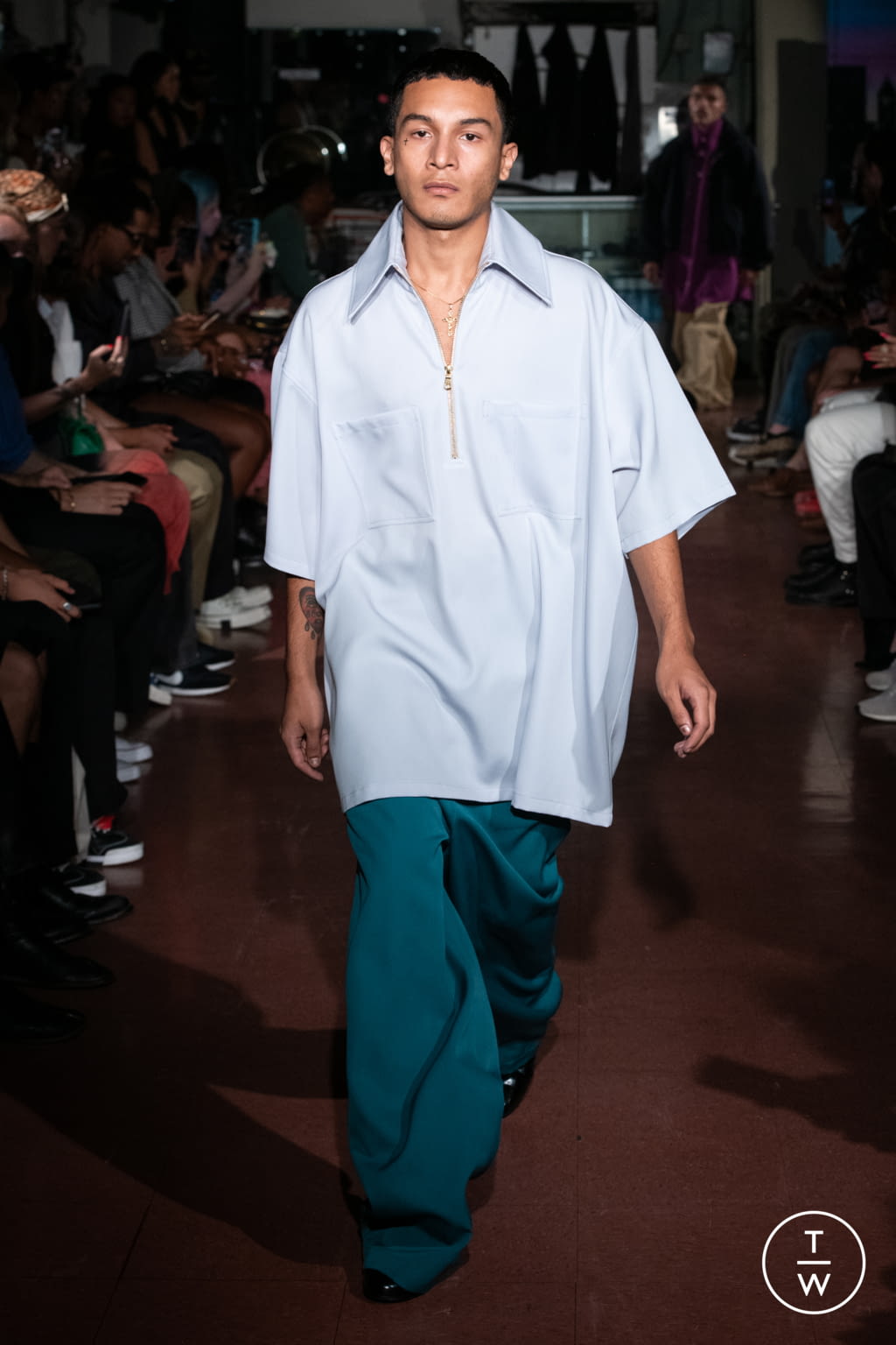 Fashion Week New York Spring/Summer 2022 look 21 from the Willy Chavarria collection menswear