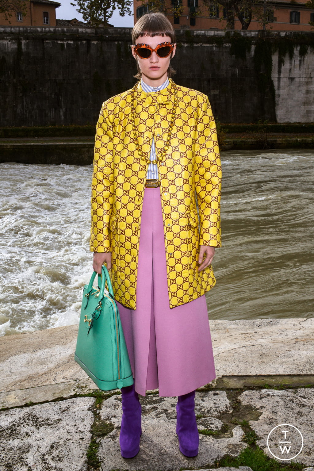 Fashion Week Milan Pre-Fall 2020 look 20 from the Gucci collection womenswear