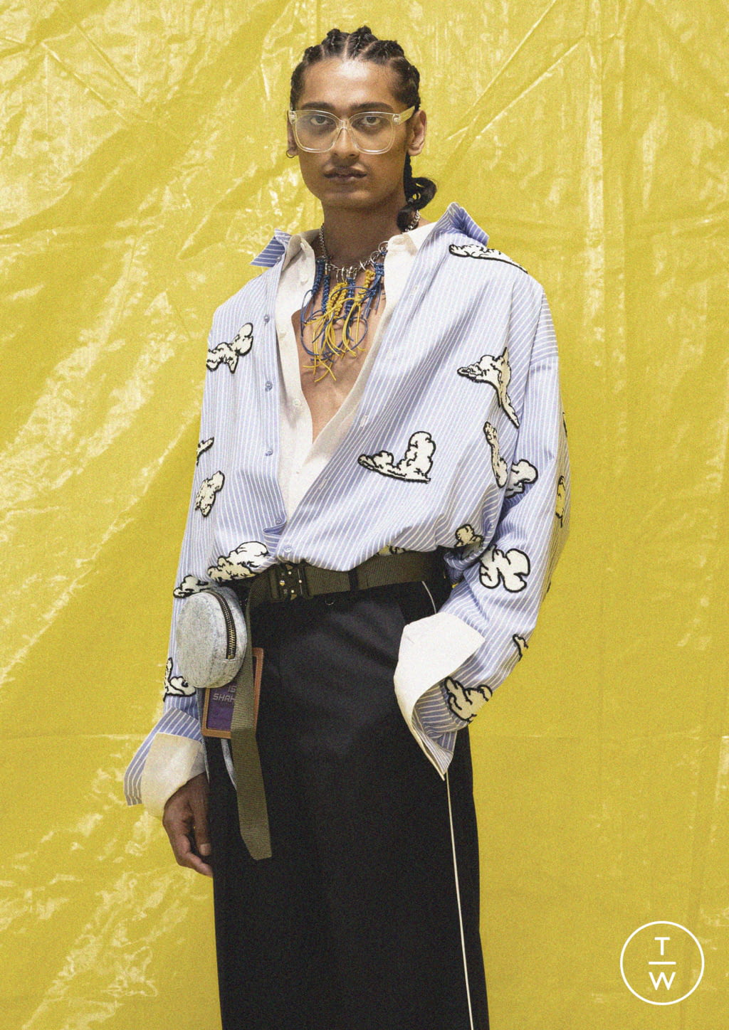 Fashion Week Milan Spring/Summer 2022 look 21 from the Dhruv-Kapoor collection menswear