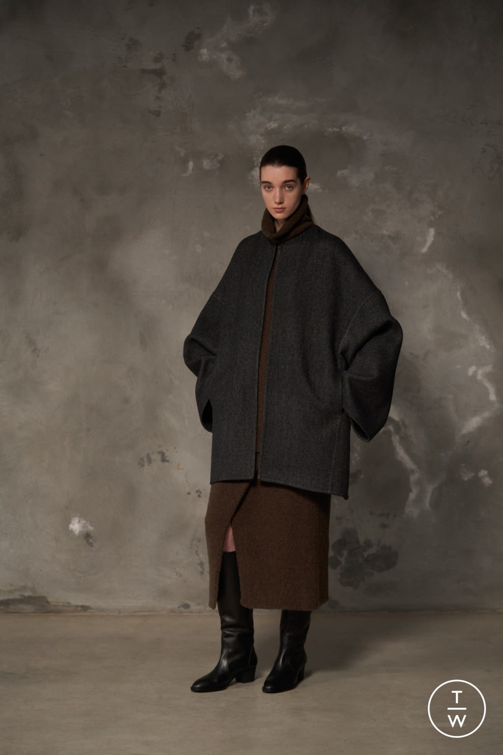 Fashion Week Milan Fall/Winter 2021 look 21 de la collection Calcaterra womenswear