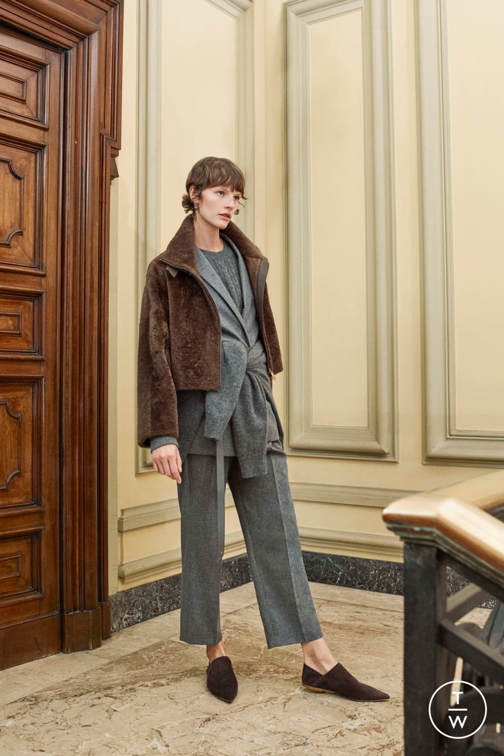 Fashion Week Milan Pre-Fall 2020 look 25 from the Agnona collection 女装