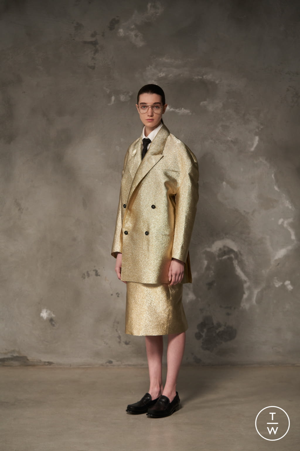 Fashion Week Milan Fall/Winter 2021 look 25 de la collection Calcaterra womenswear
