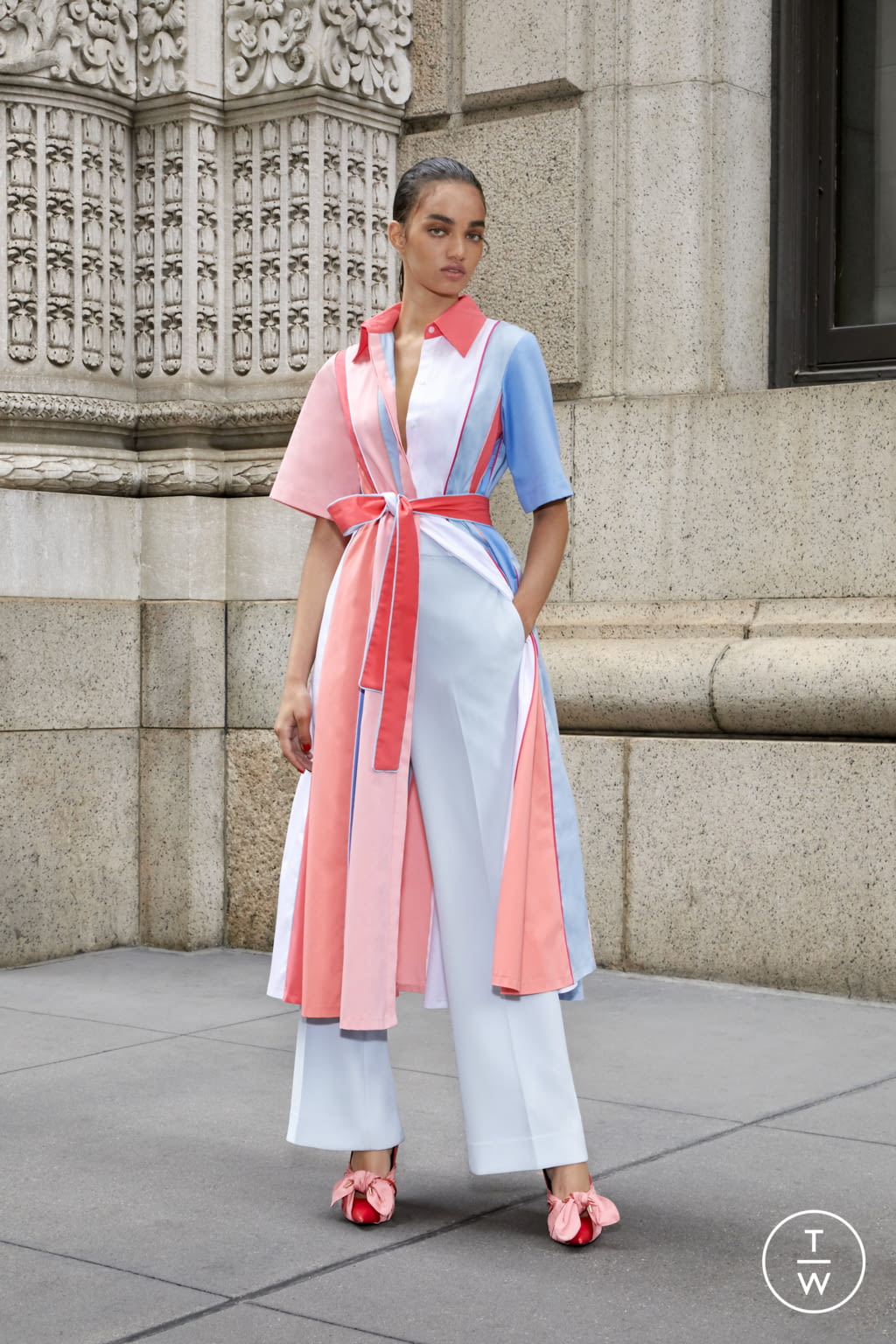 Fashion Week New York Resort 2020 look 3 from the Prabal Gurung collection womenswear