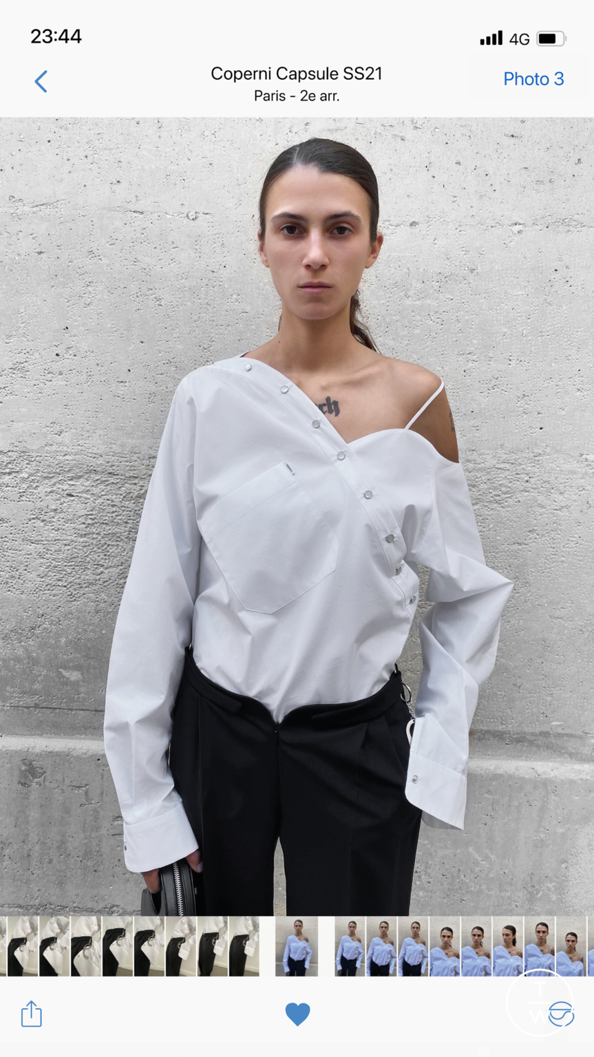 Fashion Week Paris Resort 2021 look 3 from the Coperni collection 女装