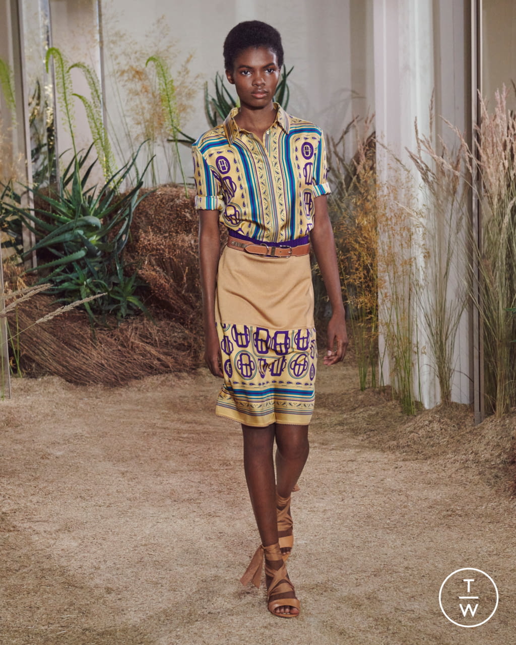 Fashion Week Paris Resort 2019 look 35 from the Hermès collection womenswear