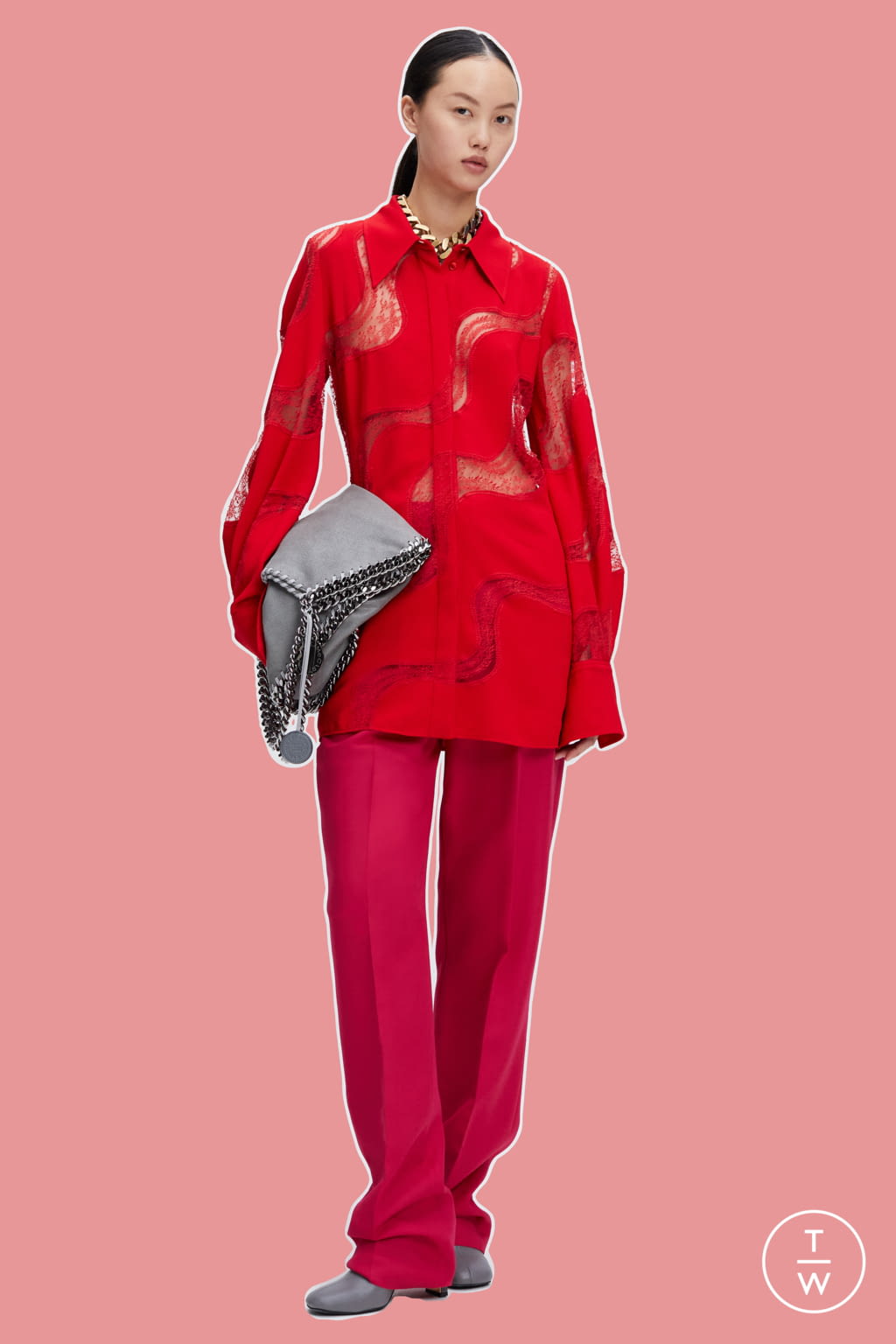 Fashion Week Paris Pre-Fall 2021 look 36 from the Stella McCartney collection womenswear