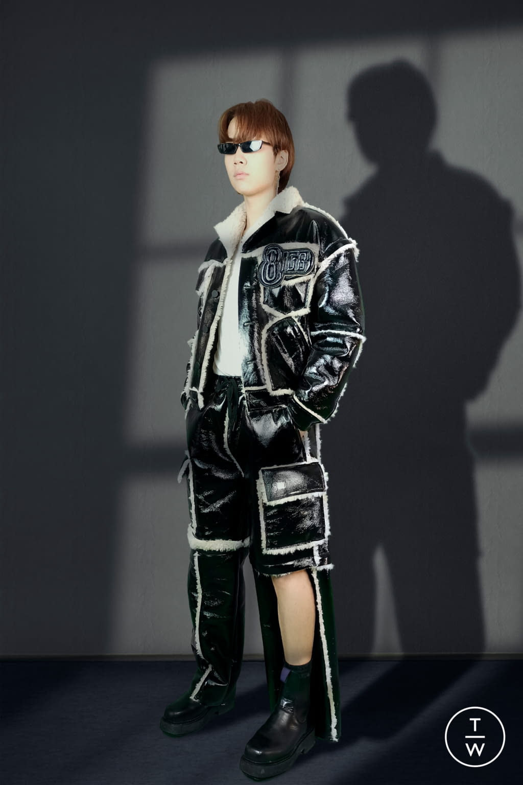 Fashion Week London Fall/Winter 2021 look 8 from the 8IGB community clothing collection 男装