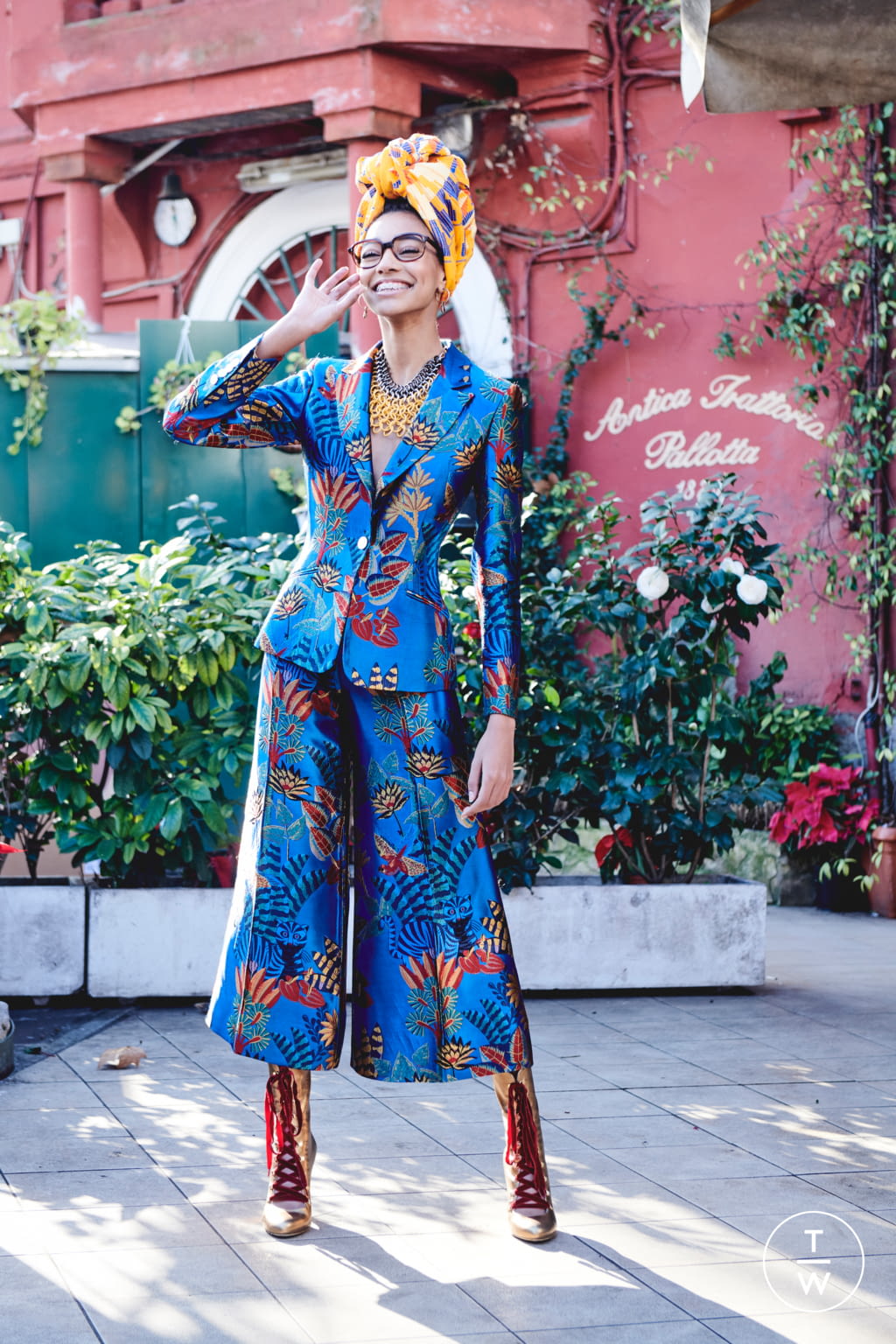 Fashion Week Milan Pre-Fall 2020 look 4 from the Stella Jean collection womenswear