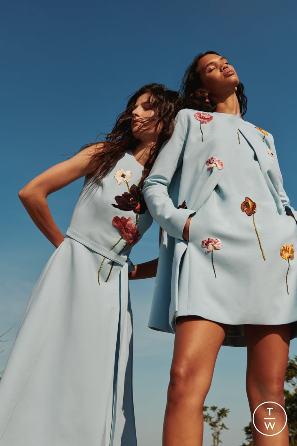 Fashion Week New York Resort 2022 look 4 from the Oscar de la Renta collection womenswear